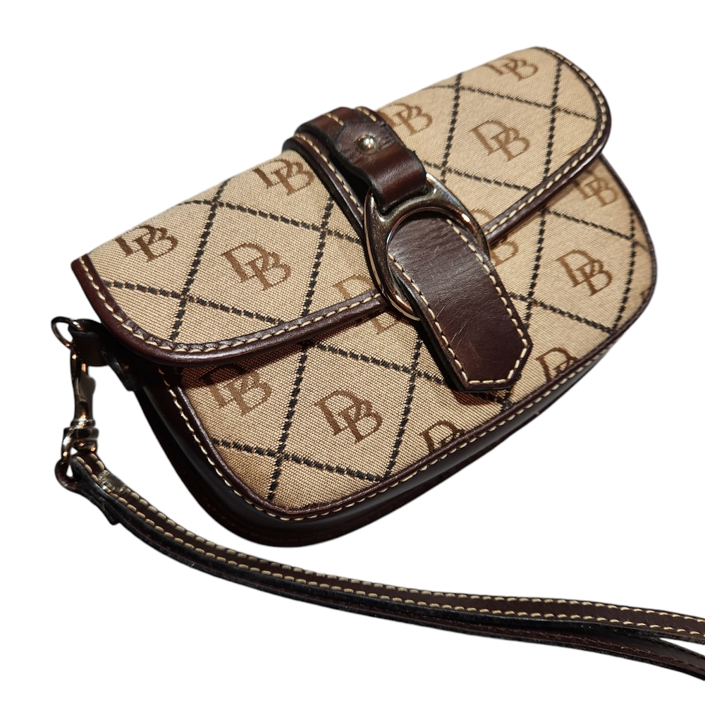 Dooney & Bourke Small Tiny Logo Clutch Wristlet Bag